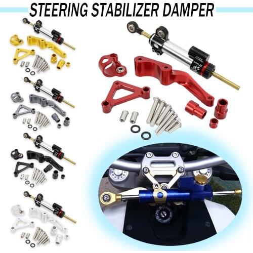 5 colors For Ducati 696 796 795 CNC Motorcycles Steering Stabilize Damper Bracket Mount Kit Accessories new