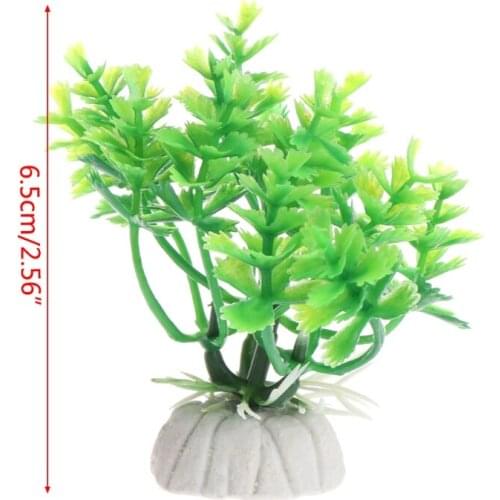Aquatic Plants Fish Tank Decor Artificial Green White Ornaments Aquarium Grass