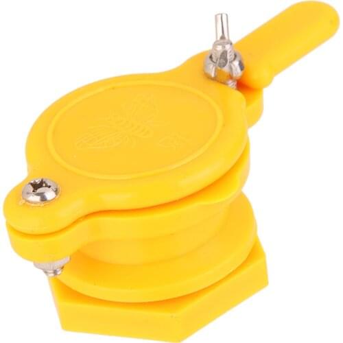 Yellow Plastic Honey Gate Valve Extracting Bottling Beekeeping Tool