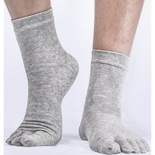 1 Pair Breathable Unisex Men Women Socks Sports Ideal For Five 5 Finger Toe Shoes Sale Solid Mesh Socks Men