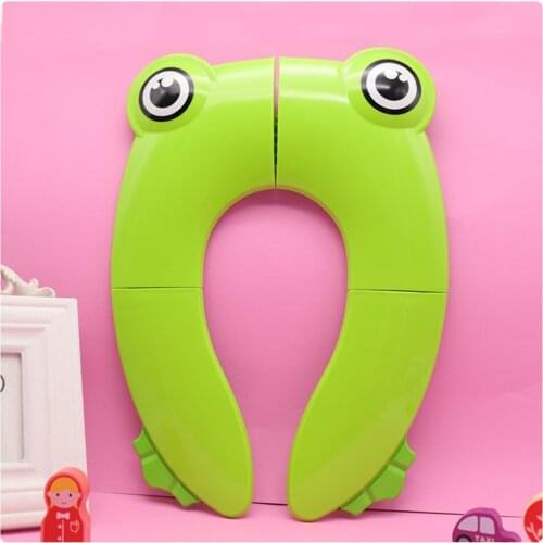 1pcs Cute Baby Travel Folding Potty Seat toddler portable Toilet Training seat Kids urinal cushion children pot chair pad /mat