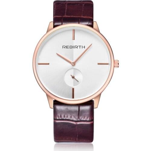 2019 Fashion Rebirth Top Lovers Watch Leisure Retro Women Watch Men Leather Business Dress Quartz Relogio Masculino Montre Femme