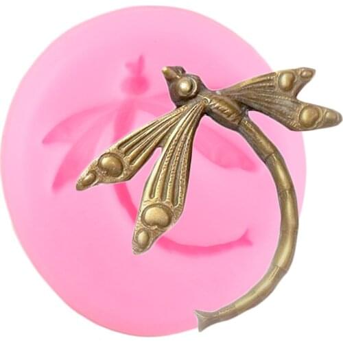 3D Dragonfly Silicone Molds Cupcake Topper Fondant Cake Decorating Tools Cake Baking Candy Clay Chocolate Gumpaste Moulds