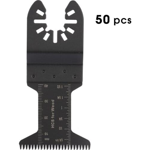 50Pcs Multi-Function Saw Blade Accessories Oscillating MultiTool Saw Blades For Plastic Soft Metal Power Wood Cutting Tool Bits