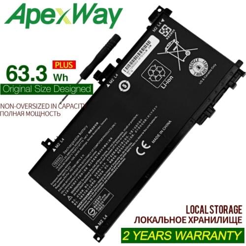 ApexWay TE04XL Laptop Battery For HP OMEN 15-AX200 15- AX218TX 15-AX210TX 15-BC200 HSTNN-DB7T 905277-855 15-AX235NF 15-AX202N
