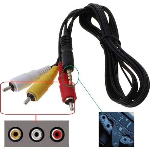 AV A/V Audio Video TV Cable Cord Lead For Canon DV Mini HD Camcorder STV-250/N