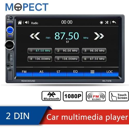 2 Din Car Radio Carplay 7" Touch Screen Car Multimedia Player MP5 FM Bluetooth 2Din Radio Player For Nissan Hyundai Toyota