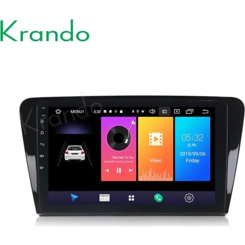 Krando Android 9.0 10.1" IPS touch car Multimedia player for Skoda Octavia 2014+ navigation system radio player gps No 2din DVD