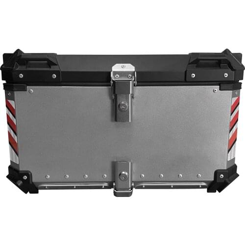 High capacity 100L quick release lock system box aluminium top case motorcycle tail box
