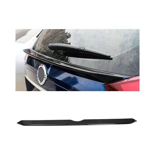 ABS Black Rear Central Wing Spoiler Cover Trim For Nissan Rogue / X-Trail 14-19