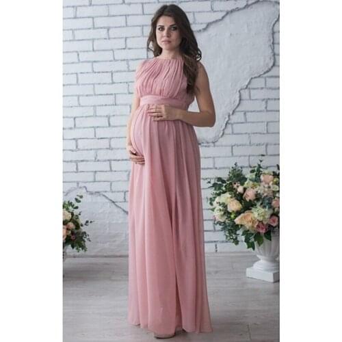 Elegant Maternity Photography Props Pregnancy Clothes Chiffon Maternity Dress Photography Props For Pregnant Dress RQ83