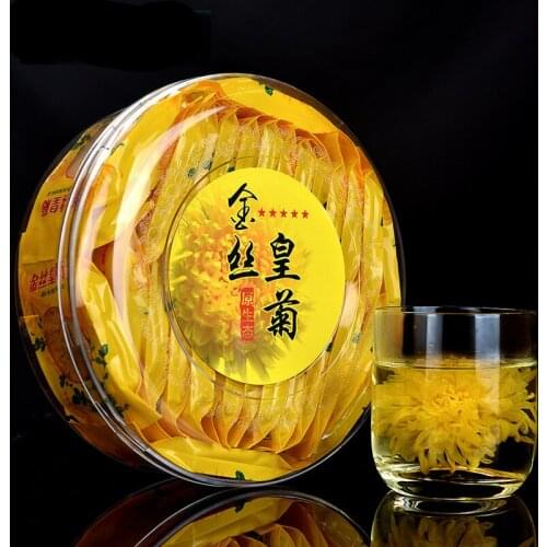 Chrysanthemum Scented Tea Golden Silk Royal Chrysanthemum Premium Tongxiang Chrysanthemum Tea Health Food 30 Bags/Box