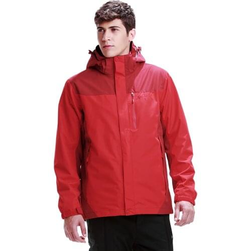Rax Hiking Jackets Men Waterproof Windproof Warm Hiking Jackets Winter Outdoor Camping Jackets Women Thermal Coat 43-1A058