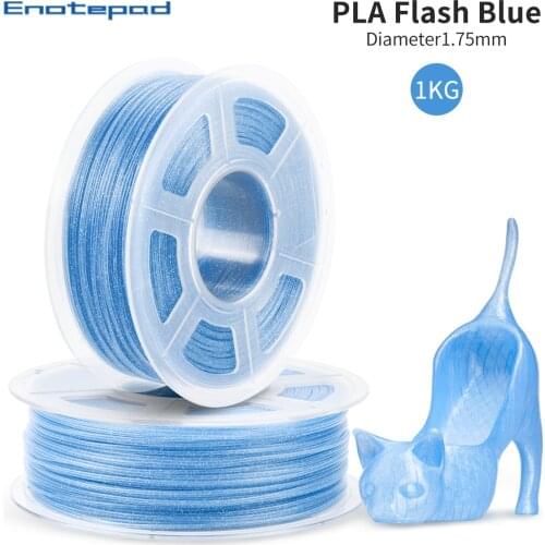 Enotepad PLA Sparkle 3DPrinter Filament 1.75mm 2.2LB(1KG) Spool Dimensional Accuracy +/- 0.02mm With Vacuum packaging 필라멘트