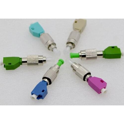 New Optic Fiber Connector FC Male-LC Female Single Mode Optic Fiber Coupler Flange Power Meter Adapter Special Free Shipping