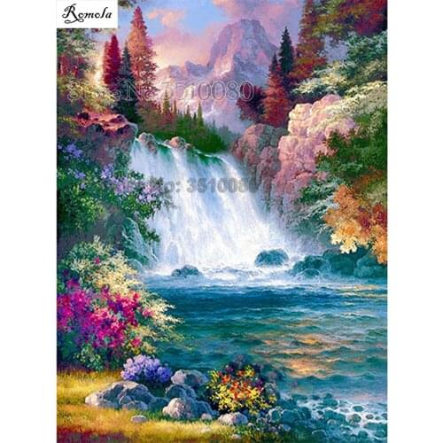 Full square/round 5D DIY diamond painting Landscape Embroidery Pattern Cross stitch kits mosaic wall stickers