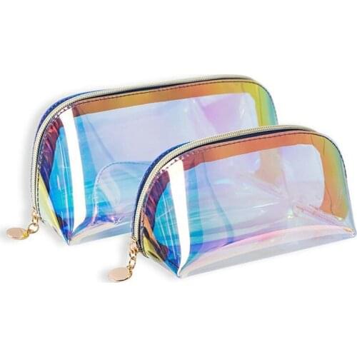 Transparent bag cosmetic bag transparent waterproof color storage bag travel bag storage bag clear bag pouch bags for women