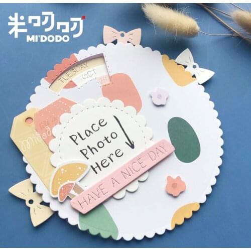 Circular Rotating Calendar Cutting Dies for Scrapbooking Dies Memory Photo Album Paper Craft Midodo New Metal Cutting Dies