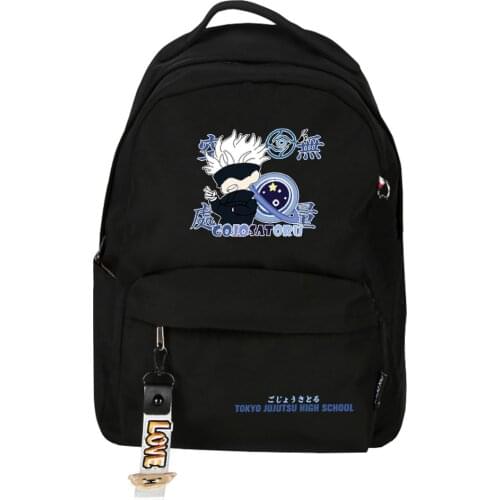 Jujutsu Kaisen Anime School Bags Girls Kawaii Bookbag Small Cartoon Itadori Yuji Travel Backpack Women Pink Shoulder Bags