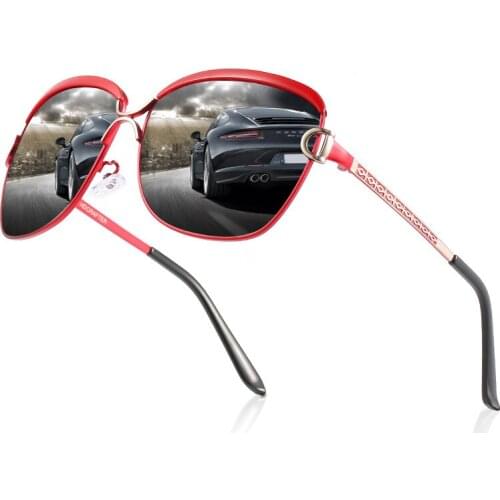 New fashion ladies polarized sunglasses trend classic retro big frame sunglasses UV400 driving fishing business sunglasses women