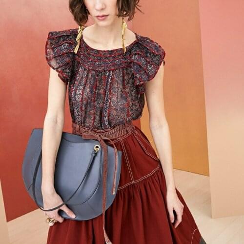 THELASTRAW Women's Ruffle Shirts