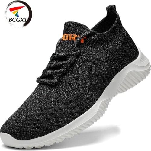 2020 Ultralight Breathable Mens Shoes Lace-up Mens Casual Shoes Comfortable Non-slip Mens Sports Shoes Mesh Mens Shoes