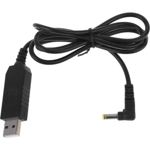 USB 5V Step Up to 12V 4.0x1.7mm Power Supply Cable for Echo Dot 3rd Router LED H05A