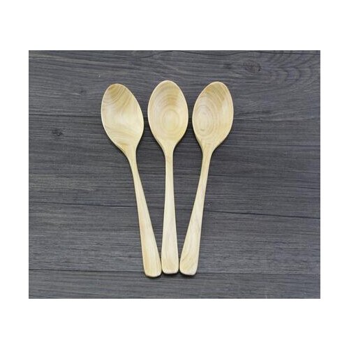 Japanese Korean Tableware Handle Coffee Wooden Spoon Honey spoon baby Feeding