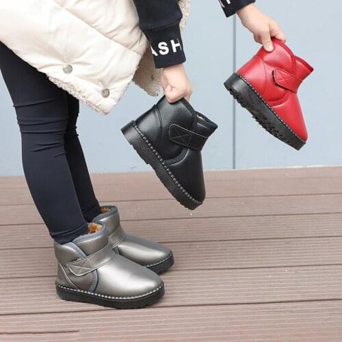 Winter snow shoes Boys Girls Fashion Sneakers Baby Kids Leather Trainers Children School Sport Shoes Soft Running Shoes