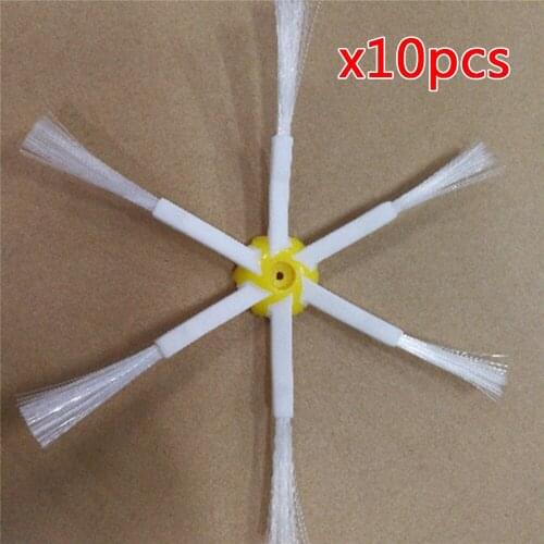 10pcs Side Brush 6 Armed Side Brushes for iRobot Roomba 880 980 Series 870 880 980 Robot Vacuum Cleaners Replacement Brush