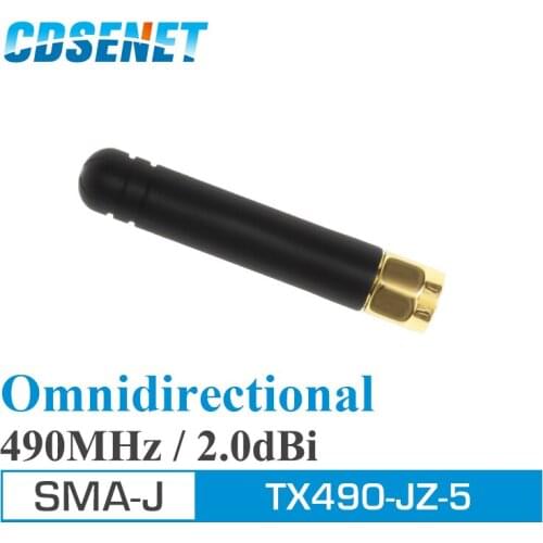 10Pcs/Lot 490MHz Omnidirectional uhf Antenna CDSENET TX490-JZ-5 SMA Male 2.0dBi 490 MHz Omni Antennas For Communication
