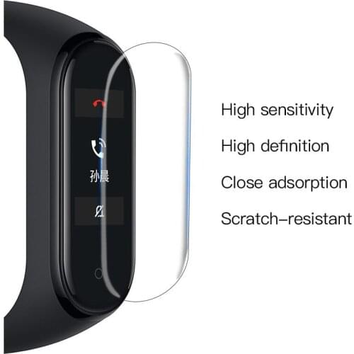 1000pcs For Xiaomi Mi Band 4 Screen Protector HD Ultra-Thin Anti-Scratch Soft Miband 4 Screen Protectors Film Not Tempered Glass
