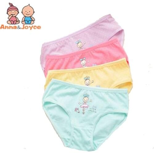 4pcs/set Childrens Briefs Cartoon Baby Girl Underwear Kids Pants Child Girl for Boxer Shorts Girls gift suit 2-10Y JP-TNN0059