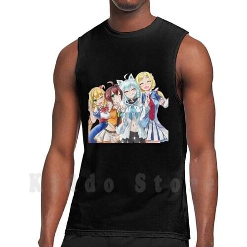 Akai Haato Aki Rosenthal Natsuiro Matsuri tank tops vest 100% Cotton Hololive Vtuber Anime Hololive Hololive