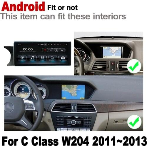 10.25" HD Screen Stereo Android Car GPS Navi Map For Mercedes Benz C Class W204 2011~2013 NTG Original Style Multimedia Player