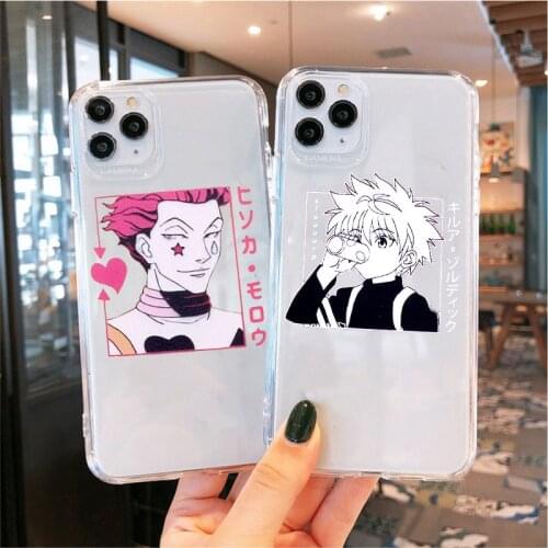 Hisoka Hunter X Hunter Killua Zoldyck Anime Case for iPhone 12 Pro Max Mini 11 Pro X XS Max XR 8 7 6 6s Plus Soft Cover Coque