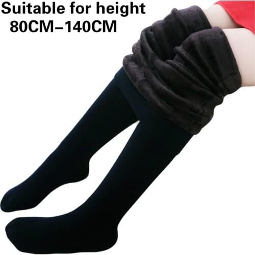 2020 Upgrade Baby Pantyhose Winter Plush Thickening Children Colorful Cotton Warm Tights Wear Girls Bottom Suitable For 1-6Years