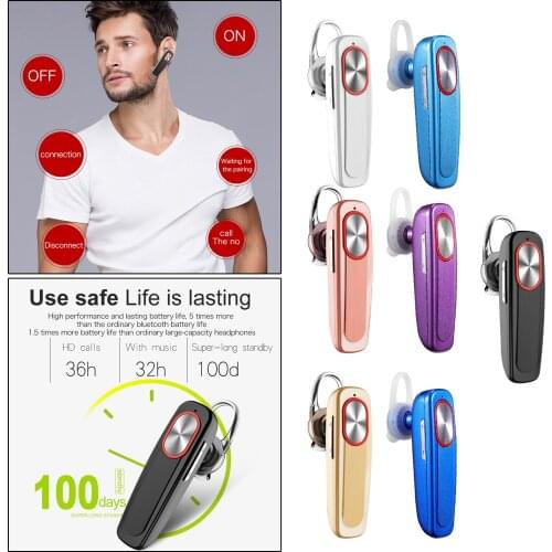 Bluetooth Long Standby Headset Universal Noise Cancelling Driver For Business Office