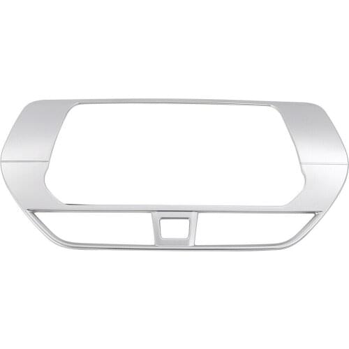 Chrome Front Dashboard Center Navigation Frame Cover Trim Fit For Nissan Altima 2019 2020 2021 Accessories