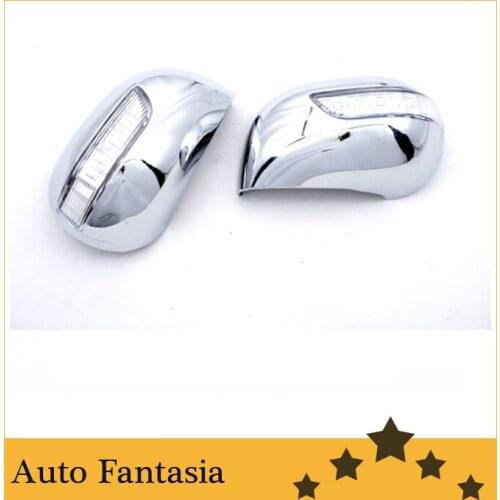 Chrome Mirror Cover w/ LED for Nissan Cube 02-08 -Free shipping
