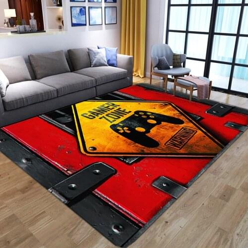 New 3D Print Carpet Anime Gamer Controller Rug Cartoon Kids Bedroom play Floor Mat Living Room Carpets For Outdoor Kids Boys Rug