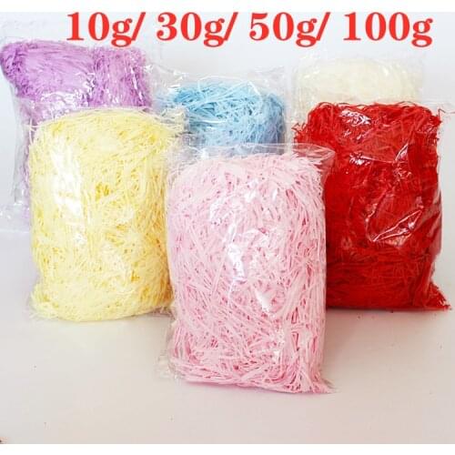 Colorful raffia paper filling material confetti party gift packaging shredded paper candy box DIY gift box filling decoration