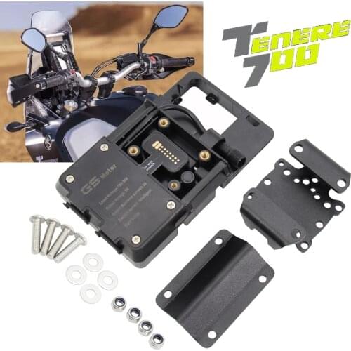 For Yamaha Tenere 700 TENERE 700 Tenere700 Navigation Bracket Mobile Phone GPS Plate Bracket Phone Holder USB
