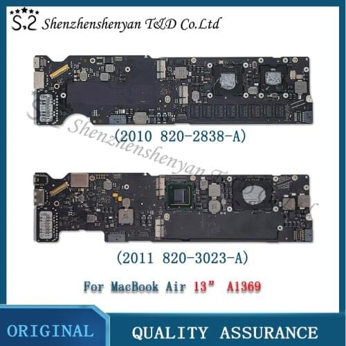Orignal A1369 Motherboard 2.13GHz Core 2 Duo 1.7GHz/1.8GHz 4GB Logic Board for MacBook Air 13" 2010 2011 820-2838-A 820-3023-A/B