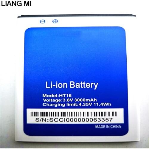 New HOMTOM HT16 cell phone Battery Large Capacity 3000mAh Original Backup Batteries Replacement with phone stander