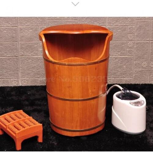 Bubble Foot Raised With Cover Thermostatic Foot Bath Bubble Foot Steam Fumigation Washing Feet Buckets Of Household