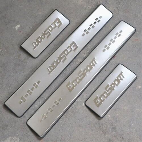 Car styling fit For Ford Ecosport 2013-2018 Auto parts Stainless Steel Car Door Sill Scuff Plate Guard Sills Automobile styling