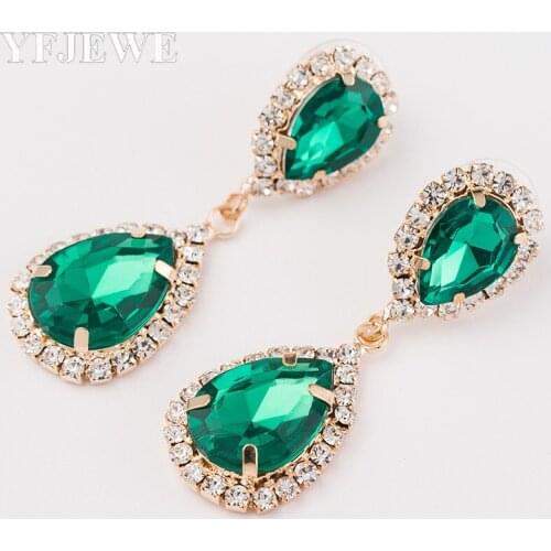 YFJEWE Arrived Hot Sale big drop earrings for woman Fashion temperament long paragraph crystal earrings female version