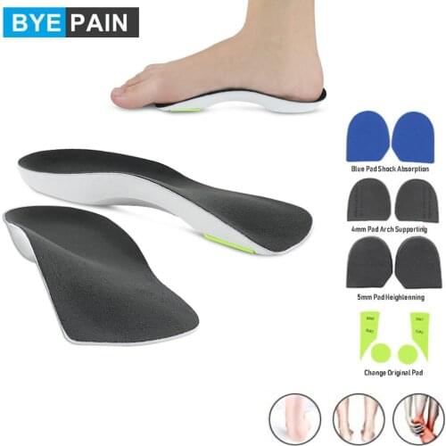 1Pair High Quality EVA Orthopedic Insoles Flat Foot Health Sole Pad for Shoes Insert Men Women Pad Plantar Fasciitis Feet Care