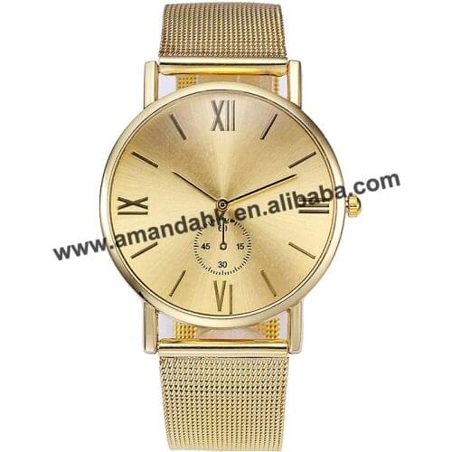 100pcs/lot Classic Fashion Men Women Watches Fashion Women Dress Wristwatches Roman Number Metal Alloy Analog Man Watches